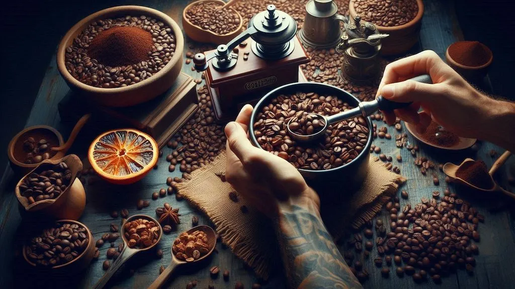 tostado del café